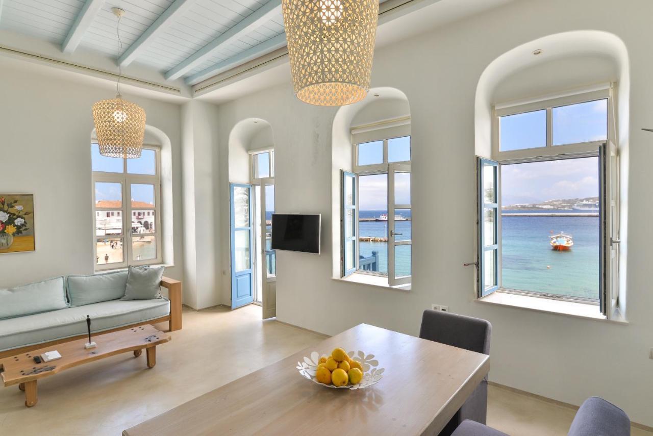 White Memories, Seafront Luxury Apartment Mykonos Mykonos Town Eksteriør billede