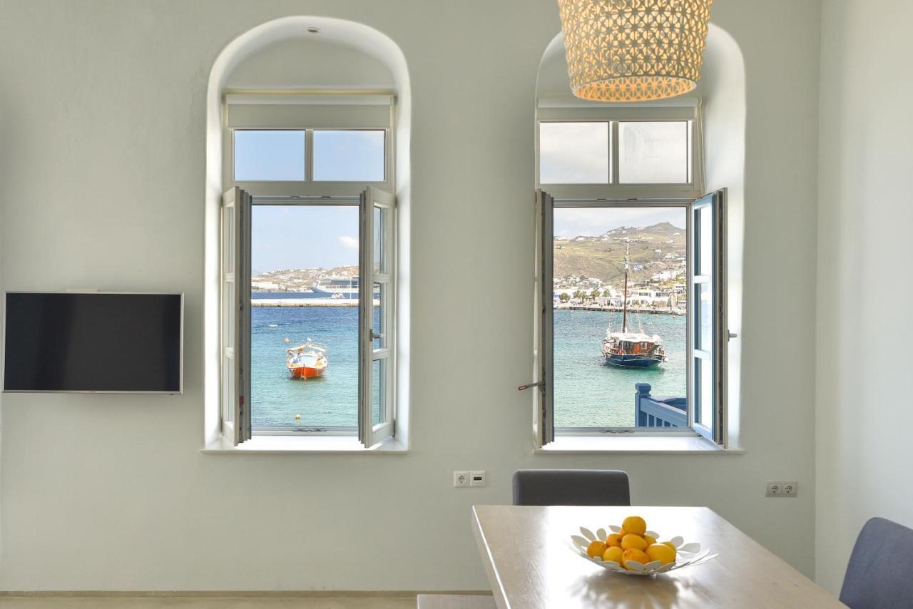 White Memories, Seafront Luxury Apartment Mykonos Mykonos Town Eksteriør billede