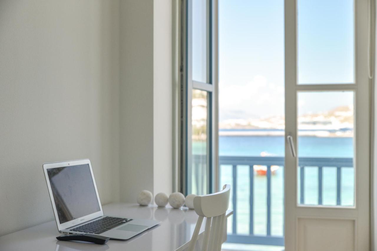 White Memories, Seafront Luxury Apartment Mykonos Mykonos Town Eksteriør billede